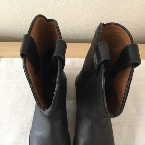 Ariat Heritage Roper Black 14501 Western Cowboy Boots 6C - Picture 8 of 12